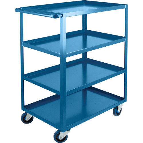 Chariots &agrave; tablettes robustes, 4 Tiers, 24" la x 48" h x 51" p, Capacit&eacute; 1200 lb Helyx Safety & Industrial Supplies