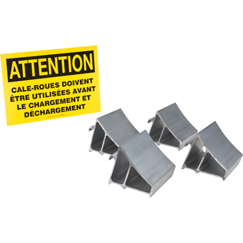 Ensemble de cales-roue en aluminium, 7" la x 6" p x 6" h Helyx Safety & Industrial Supplies