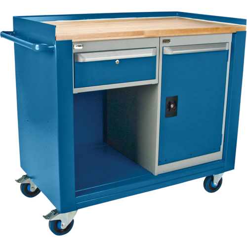 &eacute;tablis de service mobiles industriels, Bois Surface Helyx Safety & Industrial Supplies