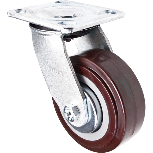 Caster, Swivel, 5" (127 mm), Polyurethane, 650 lbs. (294 kg.) Helyx Safety & Industrial Supplies