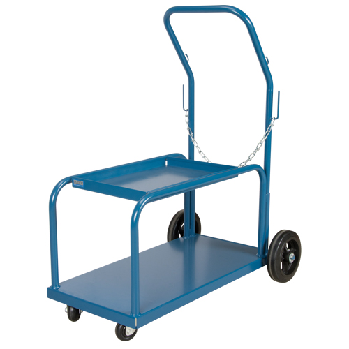 Mini-MIG Welding Cart, Rubber Wheels, 18" W x 36" L Base, 1000 lbs. Helyx Safety & Industrial Supplies