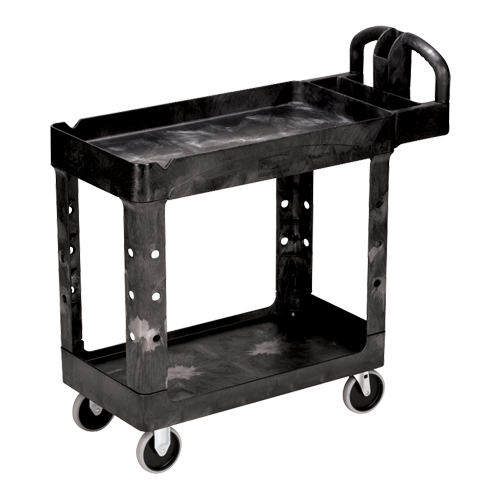 Chariot utilitaire robuste - 4500-88, 2 tiers, 17-1/8" x 33-1/4" x 39", Capacit&eacute; 500 lb Helyx Safety & Industrial Supplies