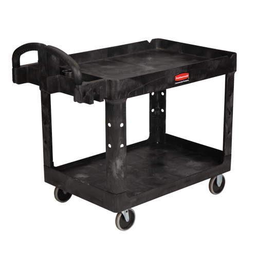 Chariot utilitaire robuste - 4520-88, 2 tiers, 25-1/4" x 39" x 44", Capacit&eacute; 500 lb Helyx Safety & Industrial Supplies