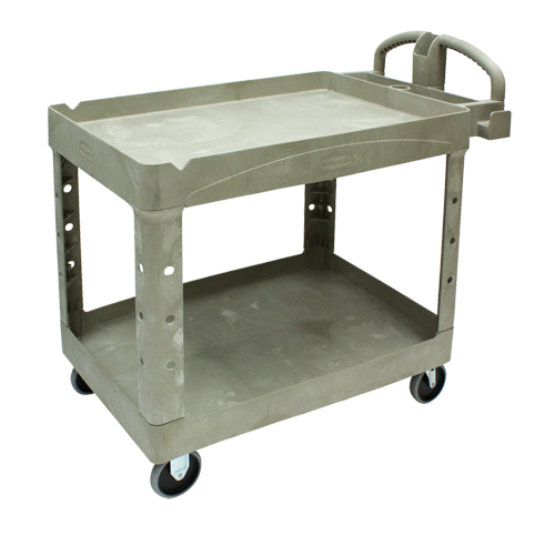Chariot utilitaire robuste - 4520-88, 2 tiers, 25-1/4" x 39" x 44", Capacit&eacute; 500 lb Helyx Safety & Industrial Supplies