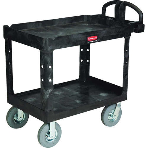 Chariot utilitaire robuste, 2 tiers, 25-1/4" x 37-1/8 x 36-3/8", Capacit&eacute; 500 lb Helyx Safety & Industrial Supplies