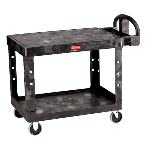 Chariot utilitaire robuste a/tablette plate - 4525-00, 2 tiers, 25-7/8" x 33-3/10" x 43-9/10", Capacit&eacute; 500 lb Helyx Safety & Industrial Supplies