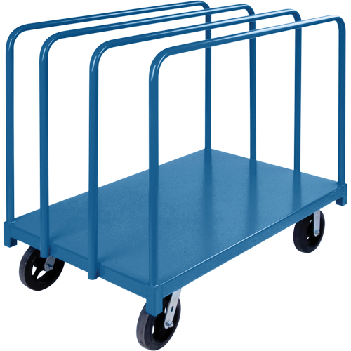 Chariot robuste pour transport de panneaux avec rails &agrave; palier unique, 60" x 30" x 45", Capacit&eacute; 2000 lb Helyx Safety & Industrial Supplies