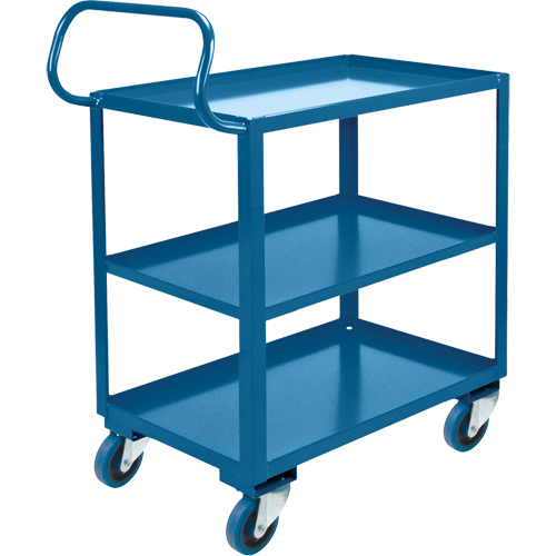 Ergonomic Shelf Truck, 800 lbs. Capacity, Steel, 20" W x 37" H x 32" D, Lip Up Helyx Safety & Industrial Supplies