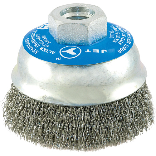 Brosse boisseau &agrave; fils cr&ecirc;p&eacute;s en acier inoxydable Helyx Safety & Industrial Supplies