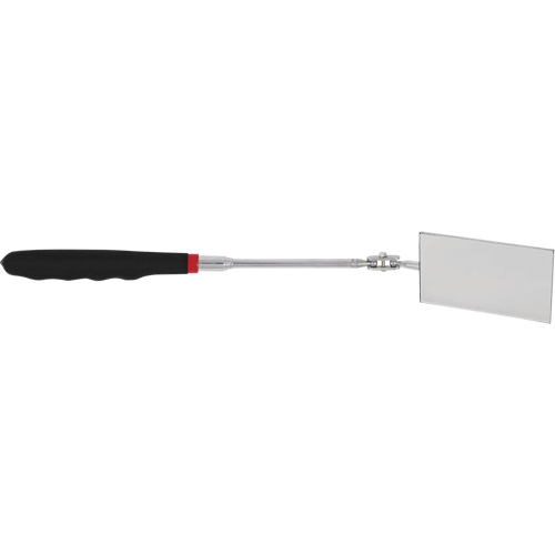 Large Face Telescopic Mirror, 2-1/8" H x 3-3/8" W, Rectangular, 11" - 15-1/2" Handle Helyx Safety & Industrial Supplies