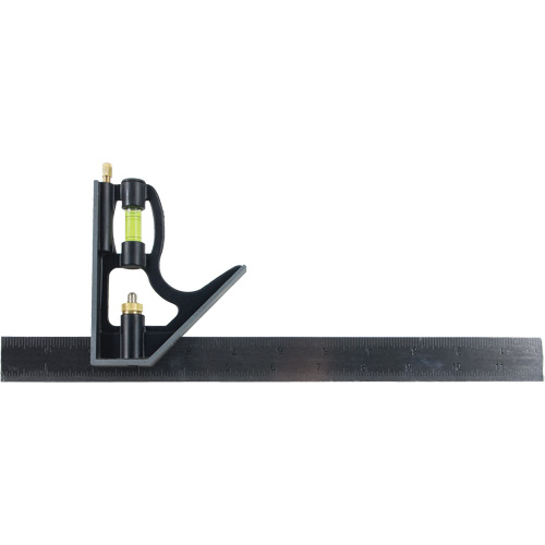 Combination Square, 12" L, Stainless Steel, Plain Helyx Safety & Industrial Supplies