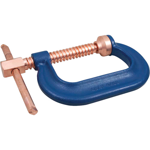 Serre-joint forg&eacute; robuste, Capacit&eacute; de 6" (152 mm), Profondeur de gorge de  Helyx Safety & Industrial Supplies
