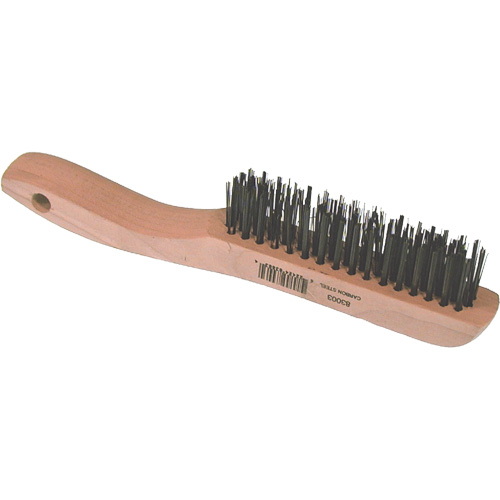 Brosse m&eacute;tallique &agrave; fils courts, Acier, 4 x 16 rangs de fils, Longueur 10" Helyx Safety & Industrial Supplies