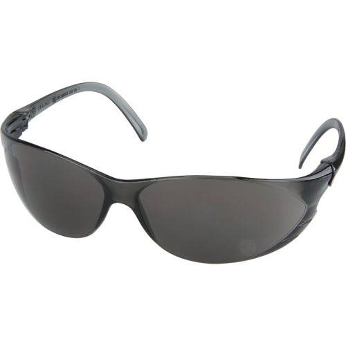 Twister Series Safety Glasses, Grey/Smoke Lens, Anti-Scratch, ANSI Z87+/Meets/Exceeds CSA Z94.3 Helyx Safety & Industrial Supplies
