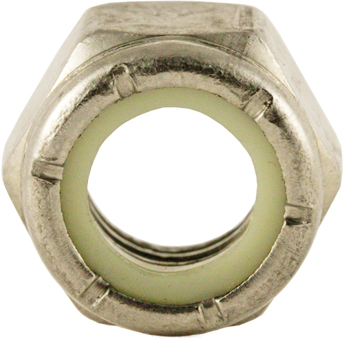&eacute;crou auto-frein&eacute; en nylon, 3/8" dia, Acier inoxydable, Cors&eacute; Helyx Safety & Industrial Supplies