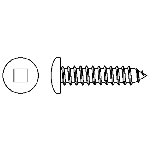 Tapping Pan Head Screws, #10 x 3" L, Zinc Plated Helyx Safety & Industrial Supplies