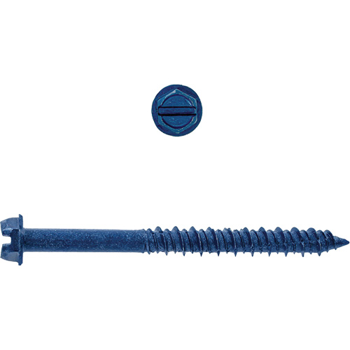 Hex Washer Slot SD Concrete Screws, 3/16" x 1-3/4" L, Zinc Plate Helyx Safety & Industrial Supplies