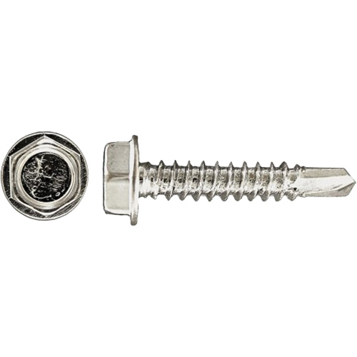 Vis taraud&eacute;es hex HD Drill-X 100 mcx, #12 dia., 1-1/4" lo, Zingu&eacute; Helyx Safety & Industrial Supplies