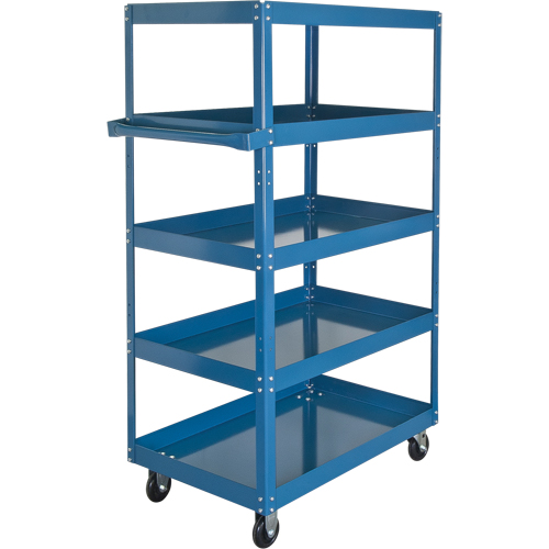Shelf Carts , 5 Tiers, 18" W x 61" H x 30" D, 900 lbs. Capacity Helyx Safety & Industrial Supplies