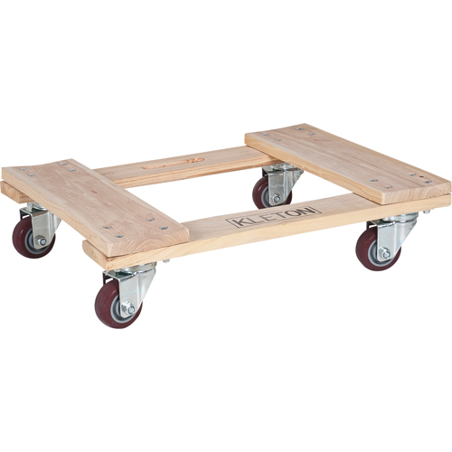 Socle roulant en bois dur, Roues en Polyur&eacute;thane, Capacit&eacute; de 900 lb, 18" la x 24" p x 7" h Helyx Safety & Industrial Supplies