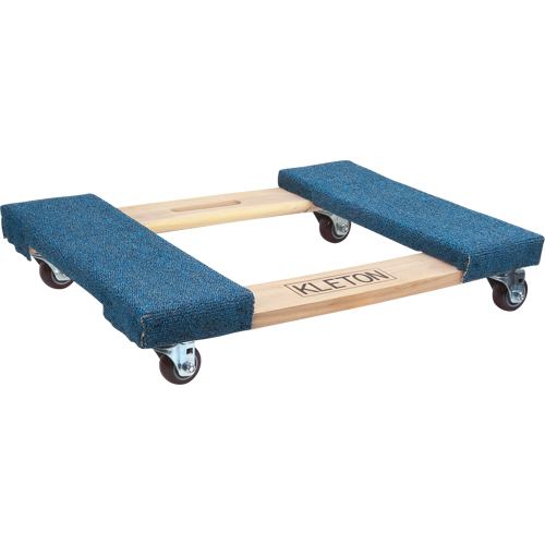 Socle roulant en bois dur &agrave; bouts avec tapis, Cadre en Bois, 18" la x 24" lo, Capacit&eacute; 900 lb Helyx Safety & Industrial Supplies