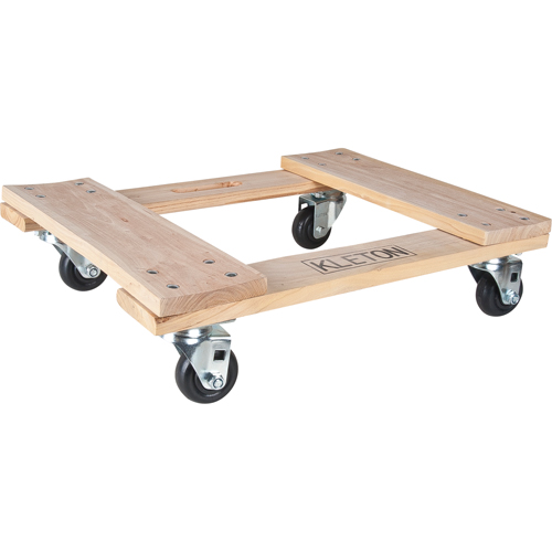Socle roulant en bois dur, Roues en Polyol&eacute;fine, Capacit&eacute; de 1000 lb, 18" la x 24" p x 7" h Helyx Safety & Industrial Supplies