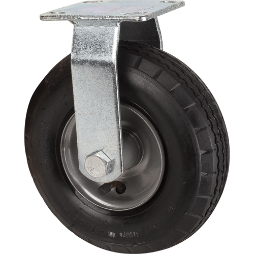 Pneumatic Casters, Rigid, 8" (203.2 mm), Pneumatic, 350 lbs. (158.8 kg.) Helyx Safety & Industrial Supplies