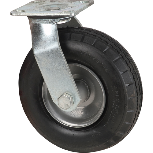 Pneumatic Casters, Swivel, 8" (203.2 mm), Pneumatic, 350 lbs. (158.8 kg.) Helyx Safety & Industrial Supplies