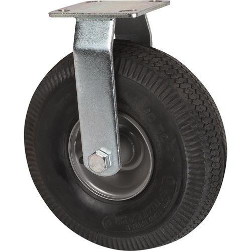 Roulettes de rechange pour chariots &agrave; plateforme robustes, Fixe, 10" (254 mm), Pneumatique, 400 lb (181 kg) Helyx Safety & Industrial Supplies