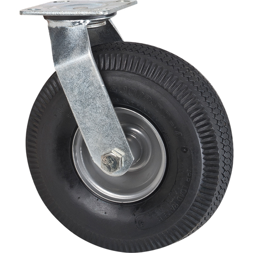 Roulettes de rechange pour chariots &agrave; plateforme robustes, Pivotant, 10" (254 mm), Pneumatique, 400 lb (181 kg) Helyx Safety & Industrial Supplies