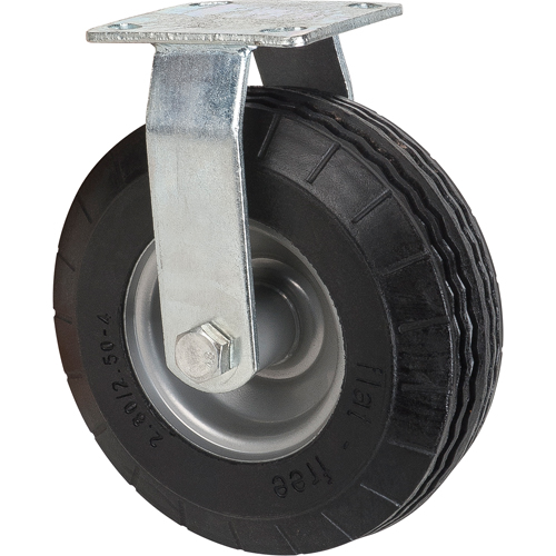 Flat-Free Casters, Rigid, 8" (203.2 mm), Flat-Free, 275 lbs. (125 kg.) Helyx Safety & Industrial Supplies