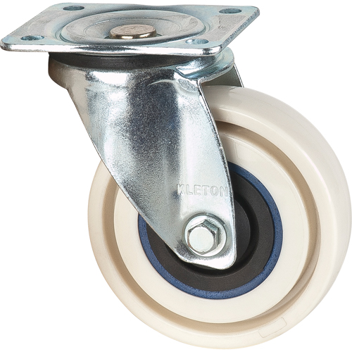 Roulettes sandwich, Pivotant, 5" (127 mm), Nylon, 440 lb (199,58 kg) Helyx Safety & Industrial Supplies