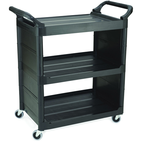 Chariot de service avec panneaux d'extr&eacute;mit&eacute;s, 3 tiers, 18-5/8" x 36-5/8" x 33-5/8", Capacit&eacute; 150 lb Helyx Safety & Industrial Supplies