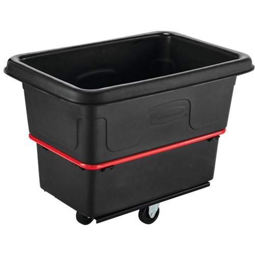 Chariot utilitaire &agrave; usage intensif, Plastique recycl&eacute; noir, 26"/38-3/8" lo x 26"/38-2/5" la x 28-1/4"/28-3-10" h, Volume 8 pi³, Capacit&eacute; 700 lb Helyx Safety & Industrial Supplies