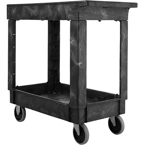 Chariot utilitaire avec poign&eacute;e, 2 tiers, 34" x 31-1/4" x 16", Capacit&eacute; 500 lb Helyx Safety & Industrial Supplies