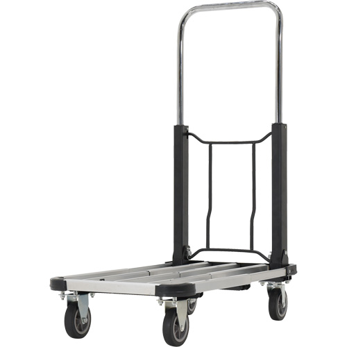 Fold-Up Platform Truck, Stainless Steel, 300 lbs., 28" L x 16" W, 33-1/2" High Helyx Safety & Industrial Supplies