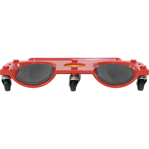 Socle roulant pour les genoux, Plastique, Rouge, Capacit&eacute; 350 lb Helyx Safety & Industrial Supplies