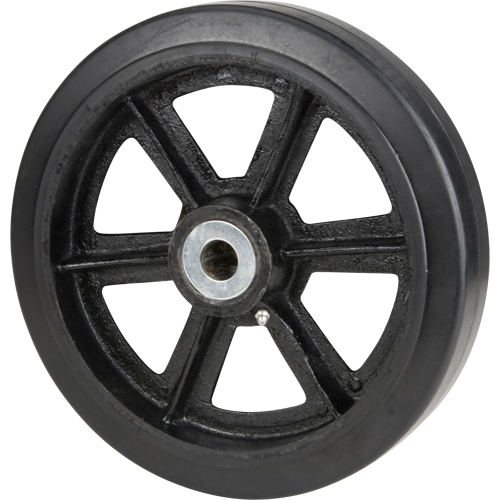Mold-On Rubber Wheels, 6" (152.4 mm) Dia. x 2" (50.8 mm) W, 500 lbs. (226.796 kg.) Capacity Helyx Safety & Industrial Supplies