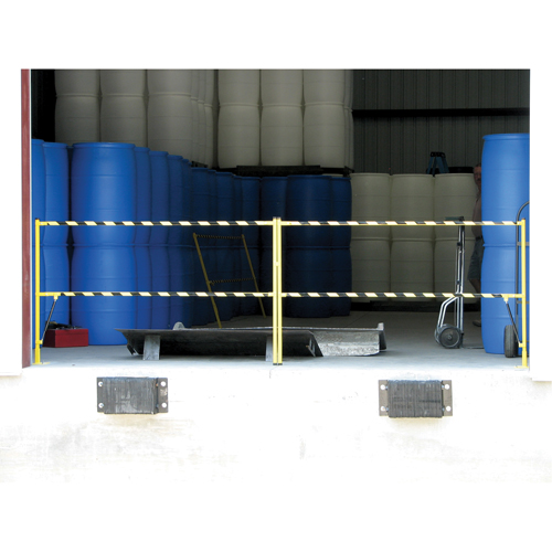 Barri&egrave;re &agrave; bascule de s&eacute;curit&eacute;, 10' lo x 42-5/8" ha, 159" &eacute;lev&eacute;e, Jaune Helyx Safety & Industrial Supplies