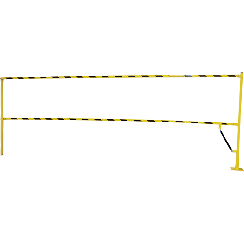 Barri&egrave;re &agrave; bascule de s&eacute;curit&eacute;, 10' lo x 42-5/8" ha, 159" &eacute;lev&eacute;e, Jaune Helyx Safety & Industrial Supplies