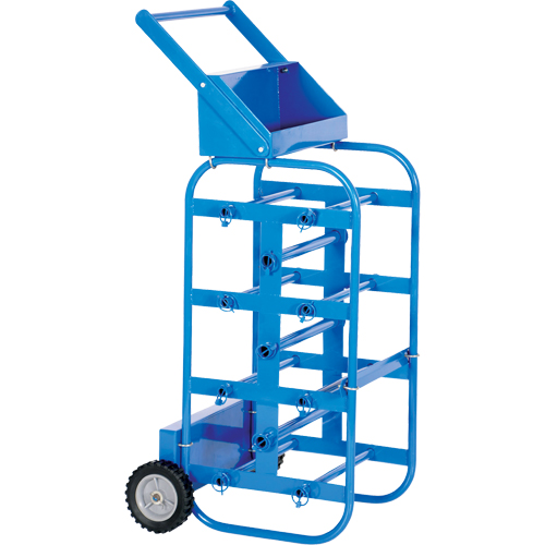Portable Wire Reel Caddy, Steel, 11 Rod, 19-1/2" W x 43-1/4" H x 17-1/2" D, 150 lbs. Capacity Helyx Safety & Industrial Supplies