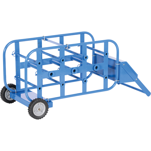Portable Wire Reel Caddy, Steel, 11 Rod, 19-1/2" W x 43-1/4" H x 17-1/2" D, 150 lbs. Capacity Helyx Safety & Industrial Supplies
