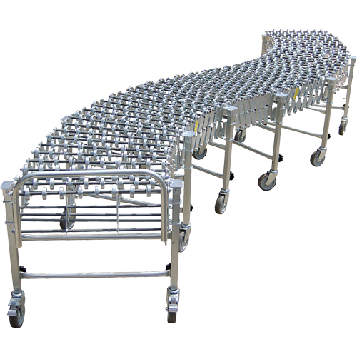 Convoyeurs extensibles/flexibles, 18" la x 24' 8" lo, Capacit&eacute; de 226 lb par pi lin. Helyx Safety & Industrial Supplies