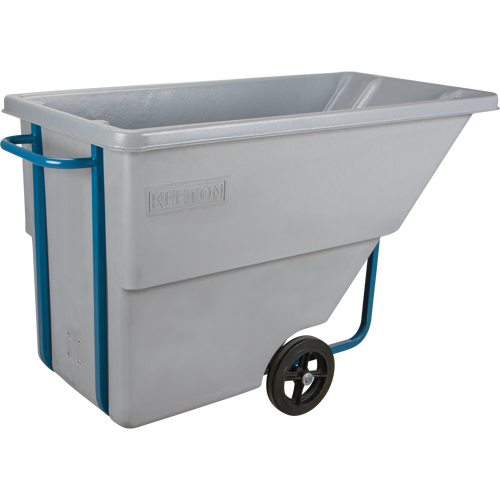 Chariot basculeur en acier, Poly&eacute;thyl&egrave;ne, 0,625 vg³, Capacit&eacute; de charge de 850 lb Helyx Safety & Industrial Supplies