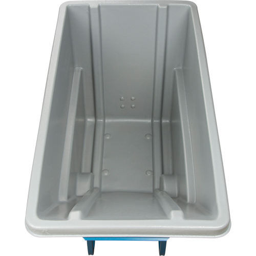 Chariot basculeur en acier, Poly&eacute;thyl&egrave;ne, 0,625 vg³, Capacit&eacute; de charge de 850 lb Helyx Safety & Industrial Supplies