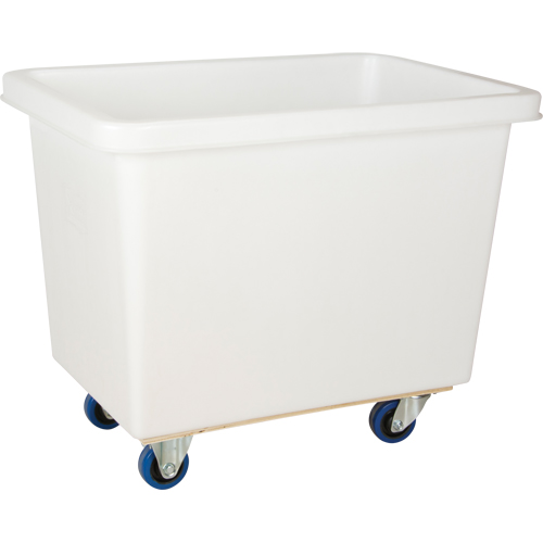 Tapered Wall Box Truck, White Polyethylene, 37" L x 26" W x 31" H, 9 cu. ft. Volume, 600 lbs. Capacity Helyx Safety & Industrial Supplies