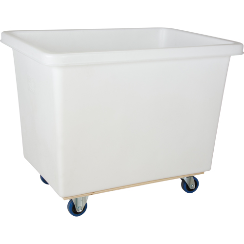 Tapered Wall Box Truck, White Polyethylene, 43" L x 30" W x 34" H, 16 cu. ft. Volume, 600 lbs. Capacity Helyx Safety & Industrial Supplies
