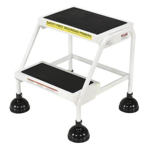 Stop-Step Ladders, 2 Steps, 16" Step Width, 18-9/16" Platform Height, Steel Helyx Safety & Industrial Supplies
