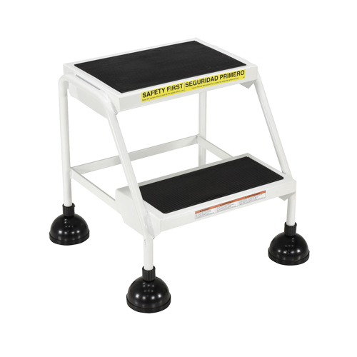 Stop-Step Ladders, 2 Steps, 16" Step Width, 18-9/16" Platform Height, Steel Helyx Safety & Industrial Supplies
