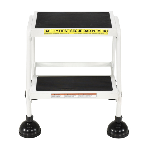 Stop-Step Ladders, 2 Steps, 16" Step Width, 18-9/16" Platform Height, Steel Helyx Safety & Industrial Supplies